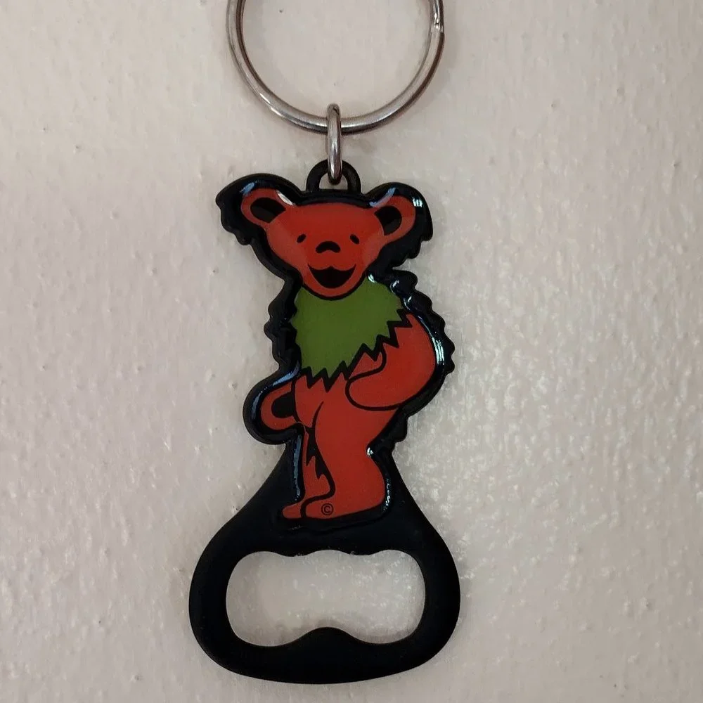 Grateful Dead Dancing Bear Key Ring Bottle Opener